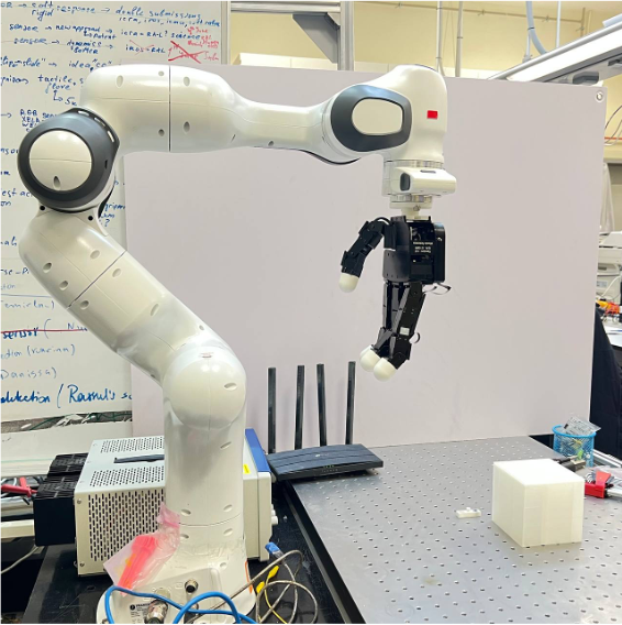 Robot with tactile sensors