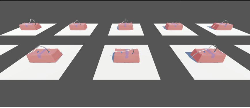 Parallel surgical suturing simulation environments